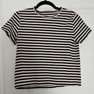 Everlane Striped Organic Cotton box cut tee